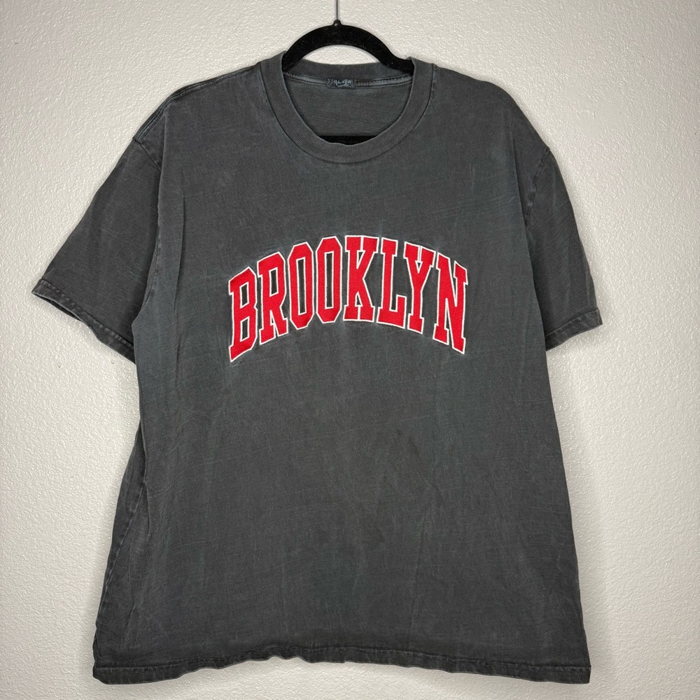Pac Sun Black & Red Brooklyn Graphic T-Shirt- XL